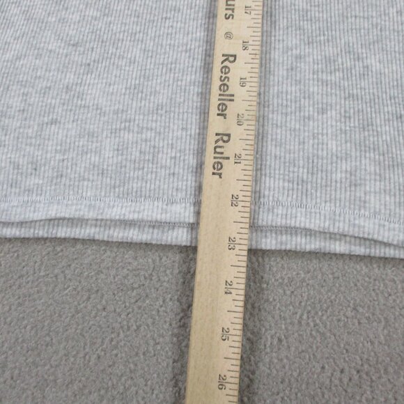 SKIMS Threadbare Rib Crewneck Standard T Shirt Womens Small Light Heather Gray - Picture 7 of 8